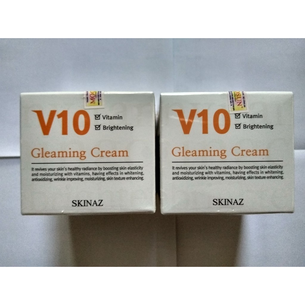 KEM DƯỠNG TRẮNG V10 GLEAMING SKINAZ MẪU MỚI | BigBuy360 - bigbuy360.vn