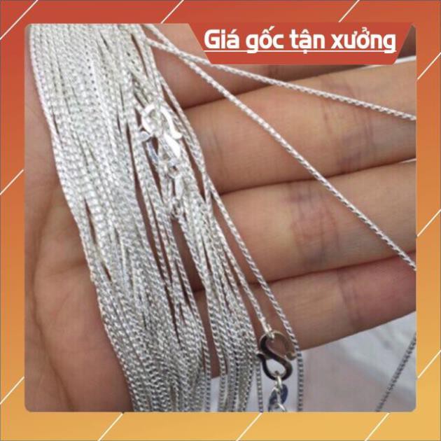 FREE SHIP Dây S tròn chuẩn bạc ta