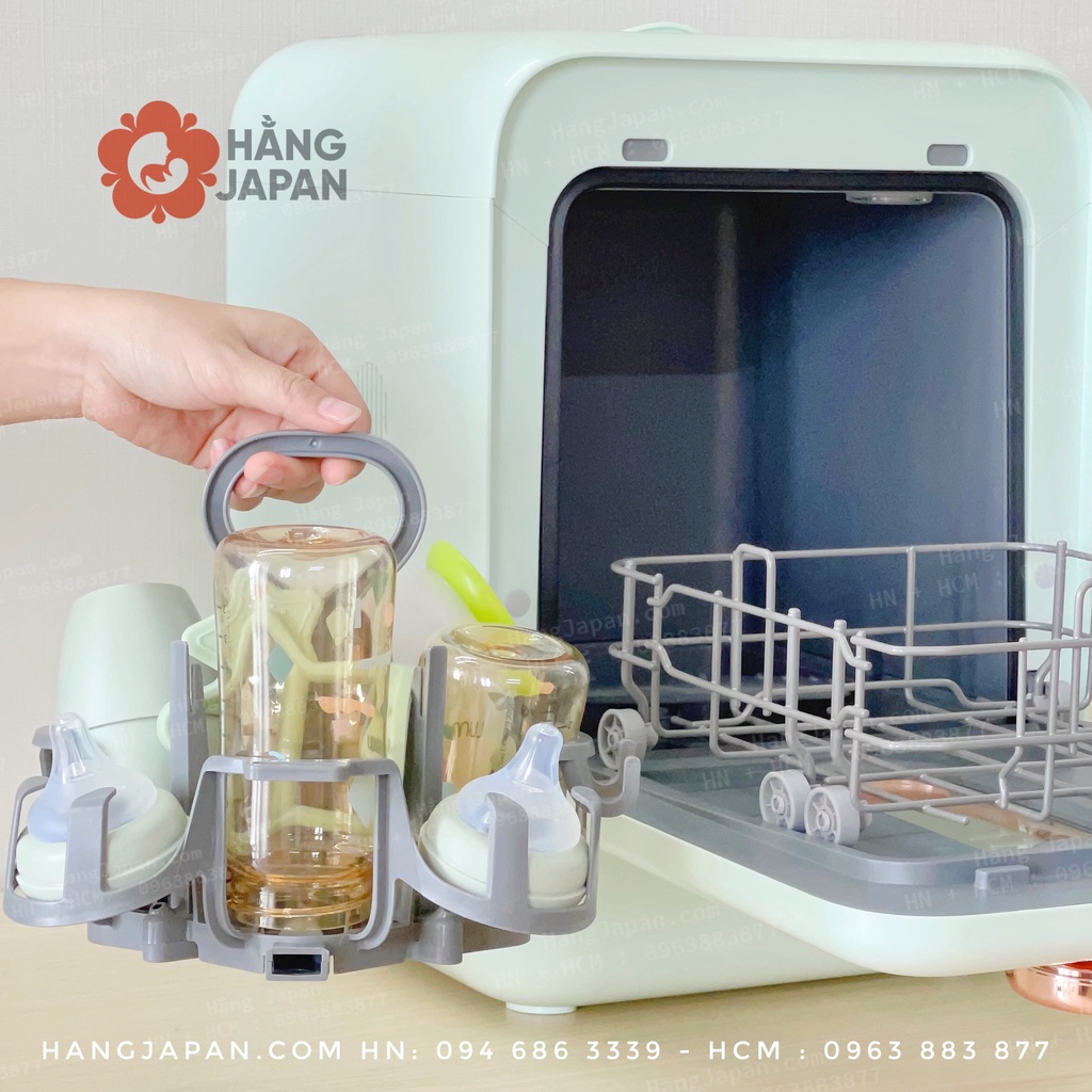 Máy rửa bình sữa Agii 03 cao cấp 4in1 NEW, rửa bình, sấy khô, tiệt trùng UV, lưu trữ - BH 12 THÁNG CHÍNH HÃNG