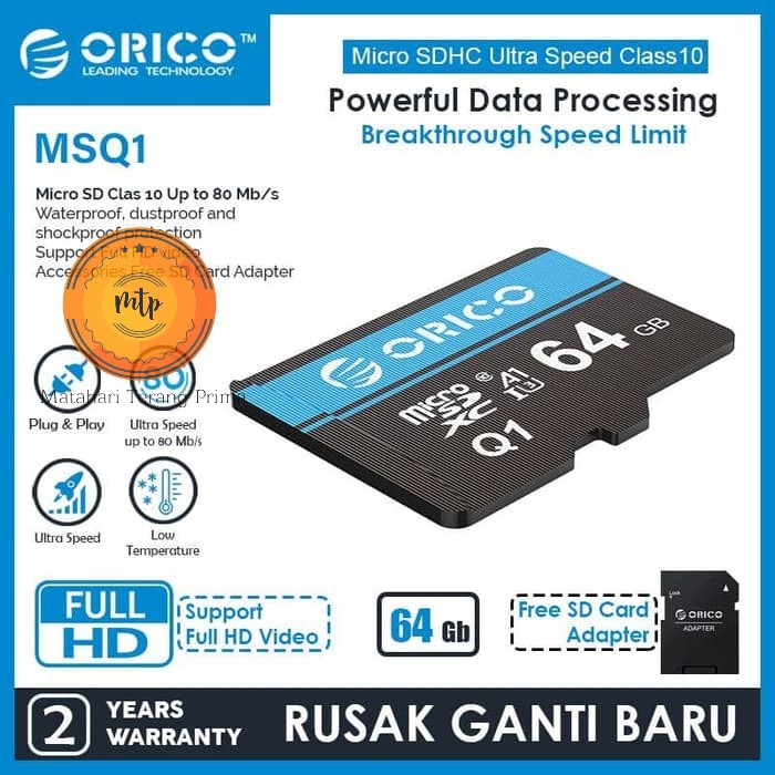 Thẻ Nhớ Orico Micro Sd 64gb Thông Minh Wifi Q6 V380 720p