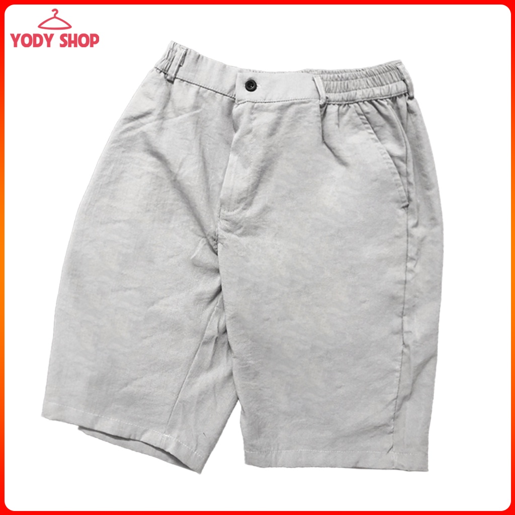 Quần short nam vải đũi mểm mịn cao cấp thời trang, quần đùi nam dáng rộng