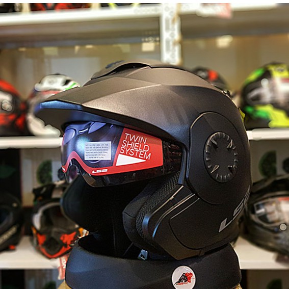 Mũ bảo hiểm 3/4 LS2 OF570 - Đen nhám