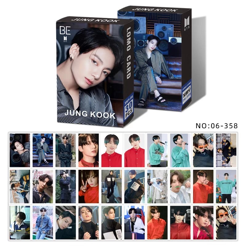 Hộp 30 Ảnh Lomo Card V Jungkook Jimin Suga Jin Rm J-Hope