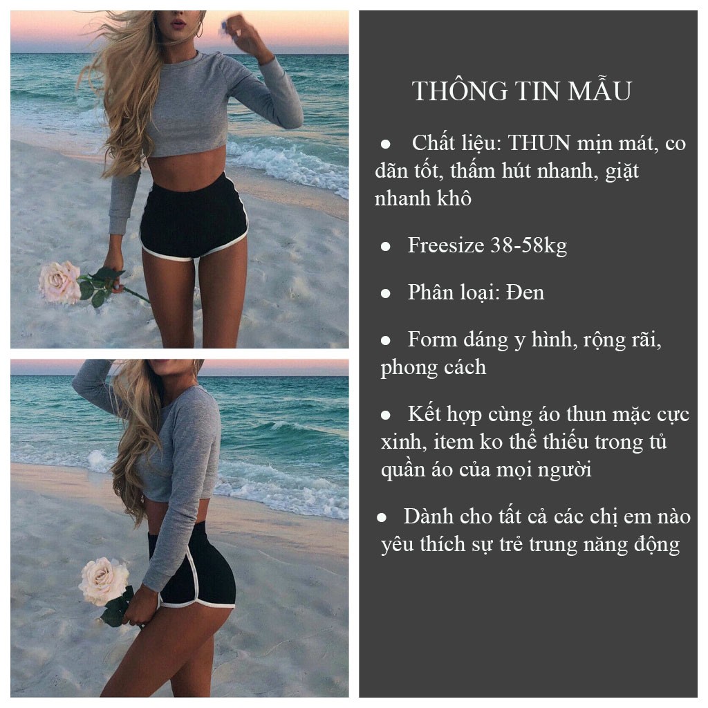 Quần đùi ngắn viền trắng thể thao NEWS quần short nữ mặc nhà tập gym mặc ngủ chất thun mềm mát - VIETSTAR | BigBuy360 - bigbuy360.vn