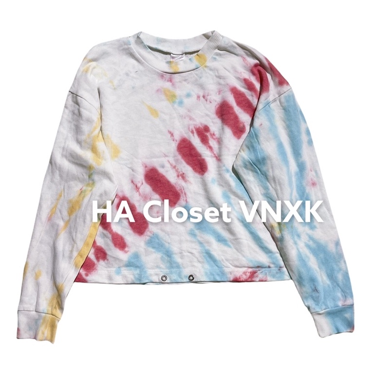 Áo Nỉ Sweater Loang Màu Xuất Dư