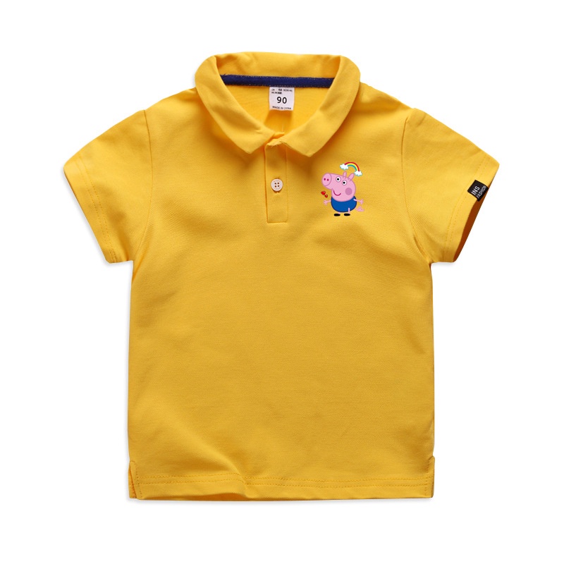 Áo thun polo tay cộc mùa hè chất cotton in hình heo  cho trẻ Chưa Có Đánh Giá Peppa