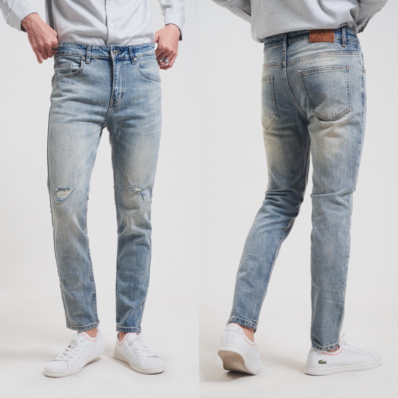 |Hẻm Store| Quần jean nam, quần bò nam SATOSHI SAQJ25 dáng ôm form slimfit co giãn | BigBuy360 - bigbuy360.vn