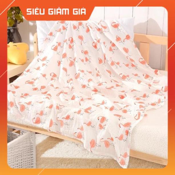 Khăn Muslin swaddle Sợi tre cho bé