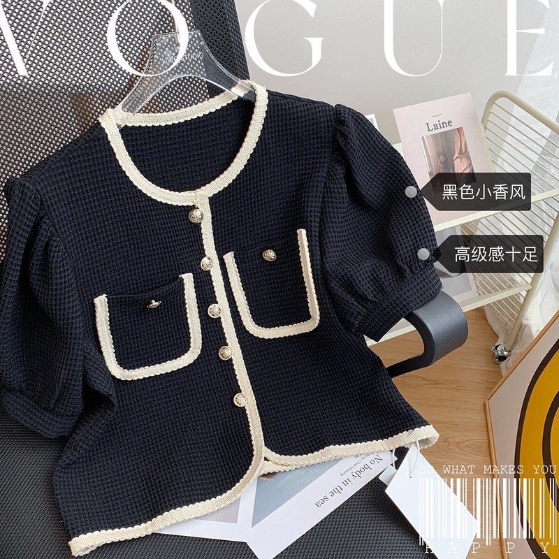 Áo Sơ Mi Tay Ngắn Phồng Dáng Rộng Thời Trang Mùa Hè 2022 Mới Mẻ