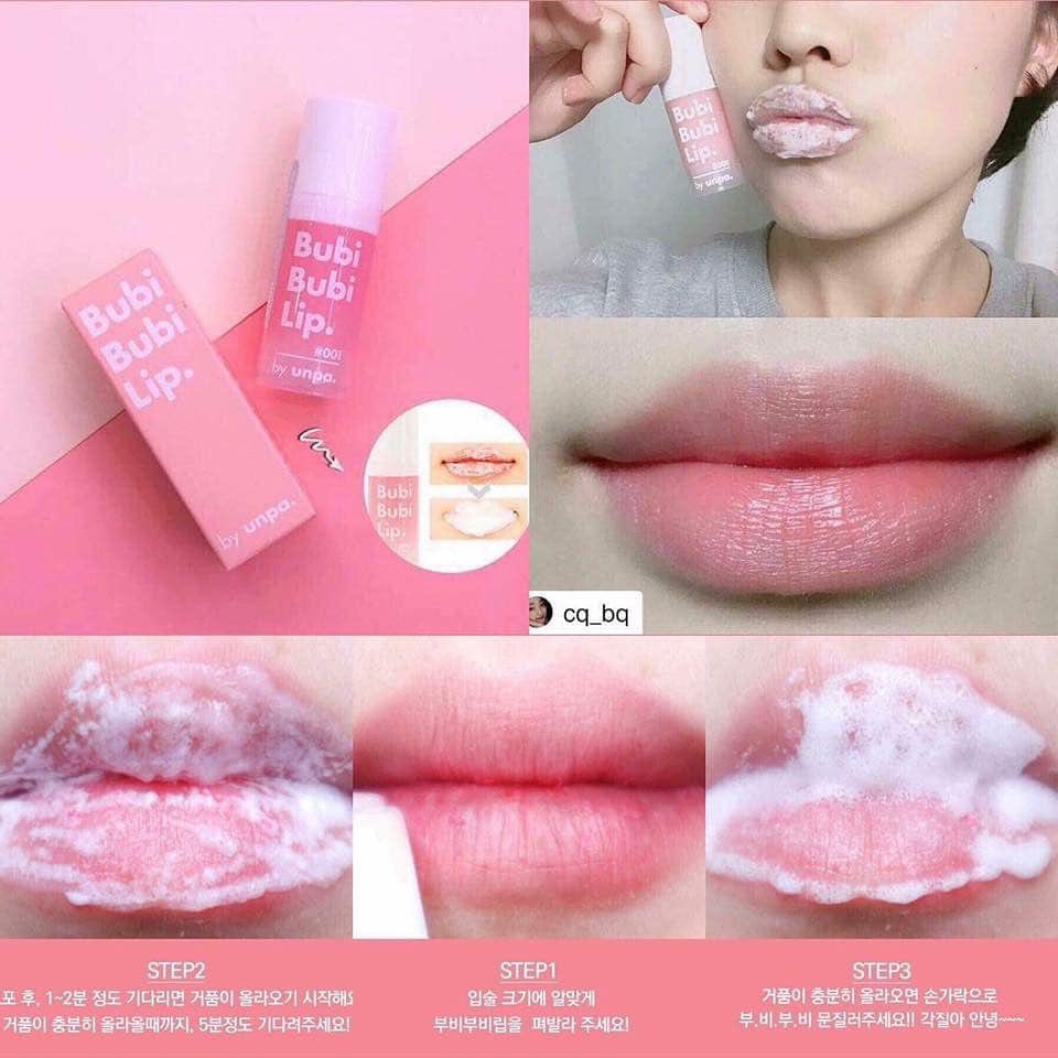 TẨY DA CHẾT MÔI BUBBLE GREEN TOK TOK - BUBI LIP | BigBuy360 - bigbuy360.vn