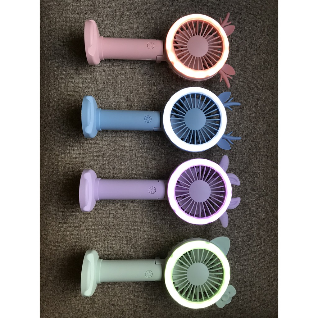[Chính hãng] Quạt cầm tay mini IMEBOBO, Quạt cầm tay mini tai thú, Quạt 3 tốc độ, Quạt cảm ứng mini tặng kèm 4 cặp nơ | BigBuy360 - bigbuy360.vn