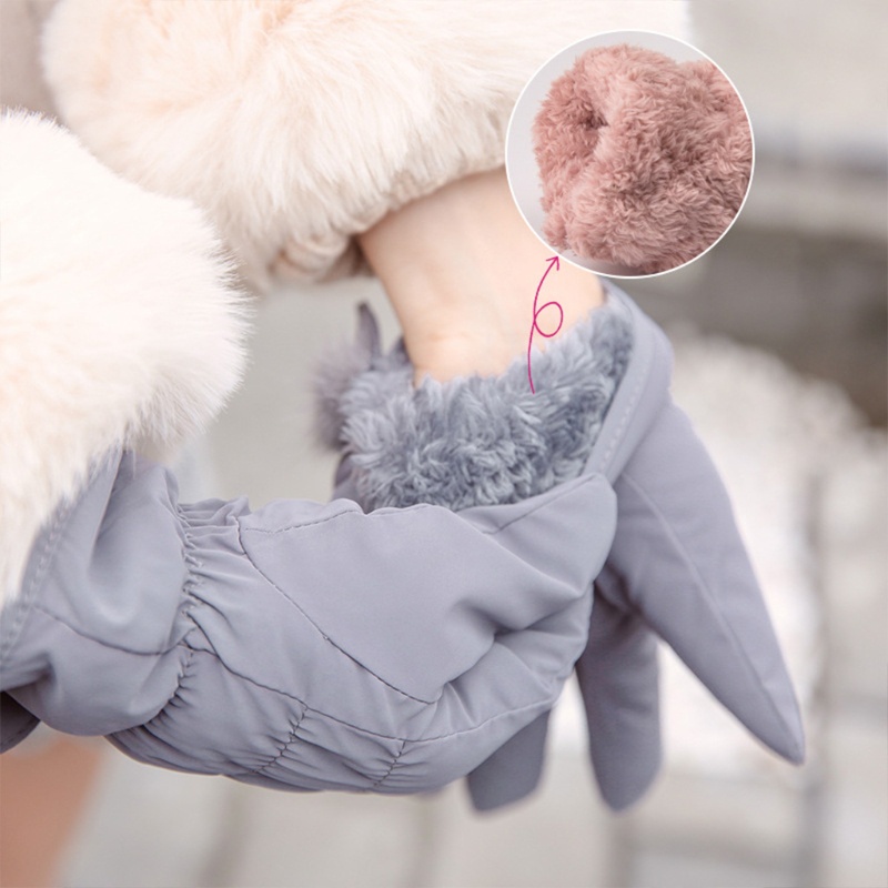 Đôi Găng Tay Trượt Tuyết Giữ Ấm Chống Gió Chống Thấm Nước Có Thể Chạm Màn Hình Cảm Ứng