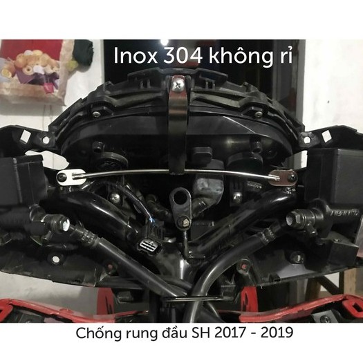 Trợ lực INOX 304 chống rung đầu SH 2017 - 2019