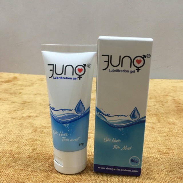 Gel bôi trơn JUNO, tinh chất gốc nước mát lạnh tạo độ ẩm, trơn đảm bảo an toàn cho da, tube - 50gr - Soleil Home