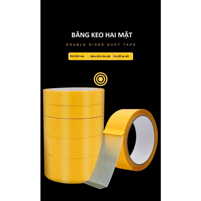 Băng Keo 2 Mặt Siêu Dính Cuộn 20M Tiện Dụng ( 20x6cm)
