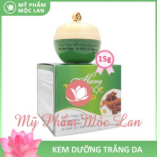 Kem dưỡng trắng da mặt, chống nắng spf 45, mờ nếp nhăn, se khít lỗ chân lông - Kem Hương Thảo Mộc 15g- Mỹ phẩm Mộc Lan