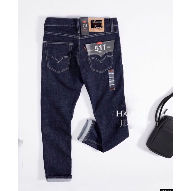 Quần jean nam cao cấp  Quần bò nam đẹp vnxk Jeans co dãn thời trang Ống đứng cao cấp HAIAN JEAN