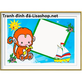 Tranh đính đá con khỉ yn5111