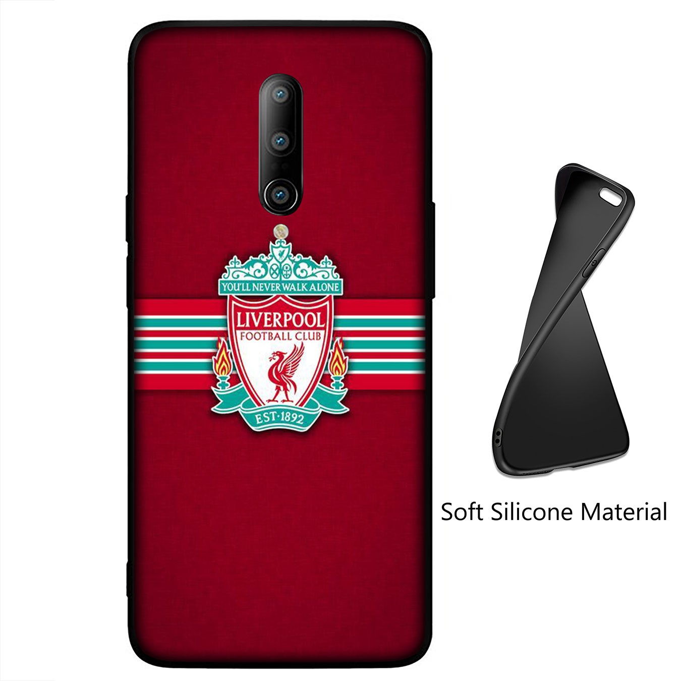 iPhone 12 Mini 11 Max Pro SE 2020 XR Casing Soft Silicone Phone Case Liverpool Logo  Wallpaper Cover