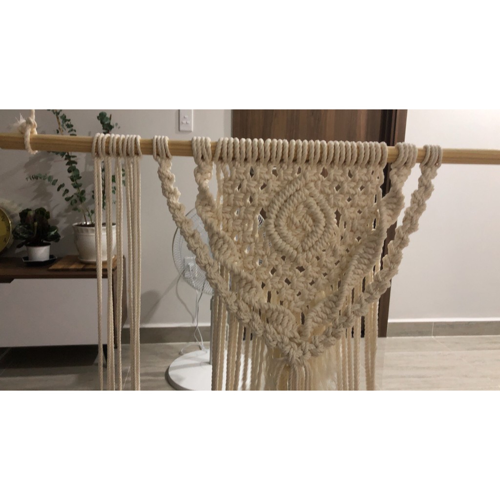 5 kg Dây thừng, dây macrame cotton Macrame size 5mm