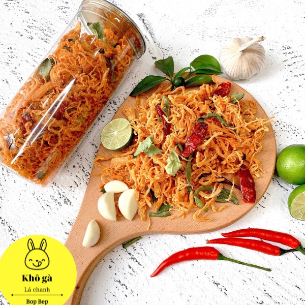Khô gà lá chanh 50g Bop Bep- đồ ăn vặt ngon, đồ ăn vặt Hà Nội | BigBuy360 - bigbuy360.vn