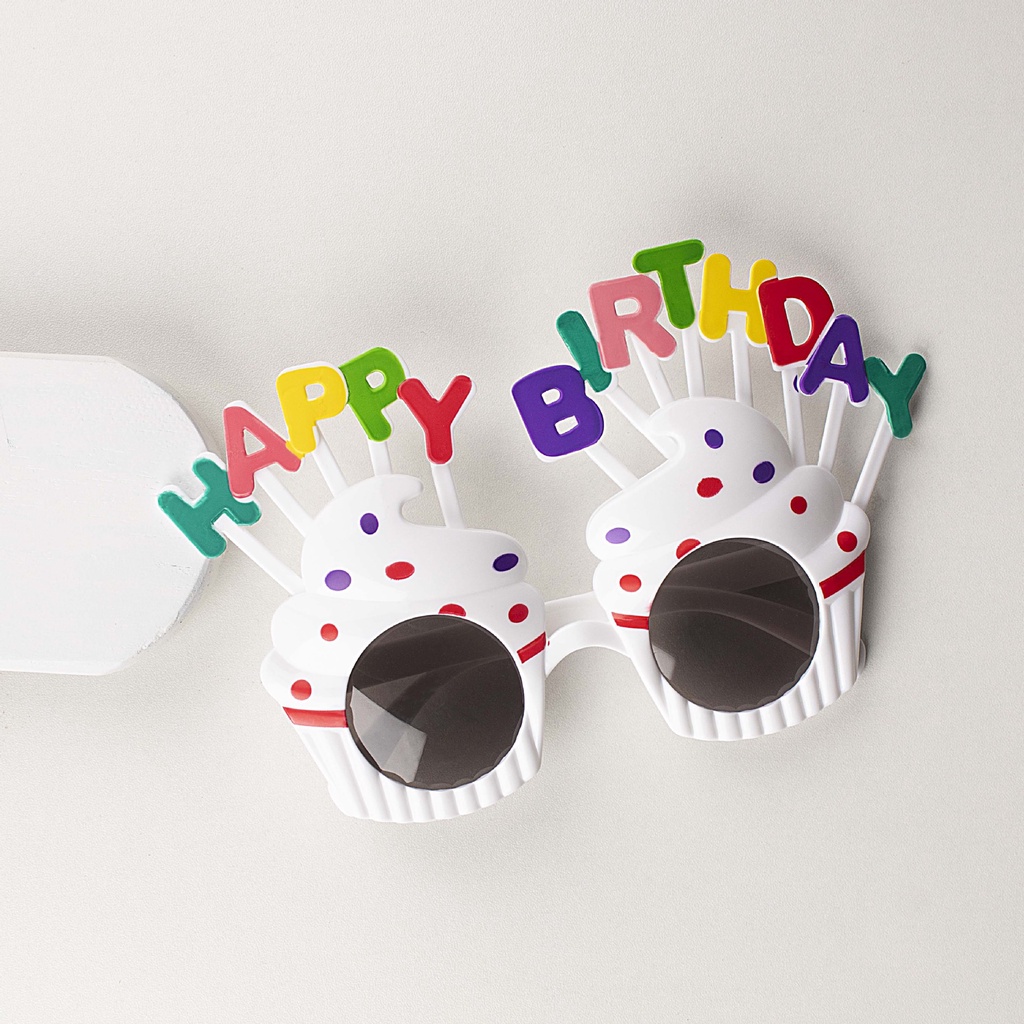 Mắt kính Happy Birthday phụ kiện sinh nhật cho các bạn xinh lung linh