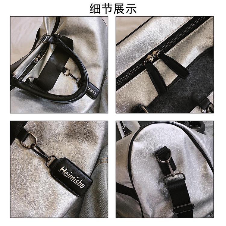 Túi Xách Du Lịch Da PU Cỡ Lớn Chống Thấm Nước Phong Cách Thể Thao Mới