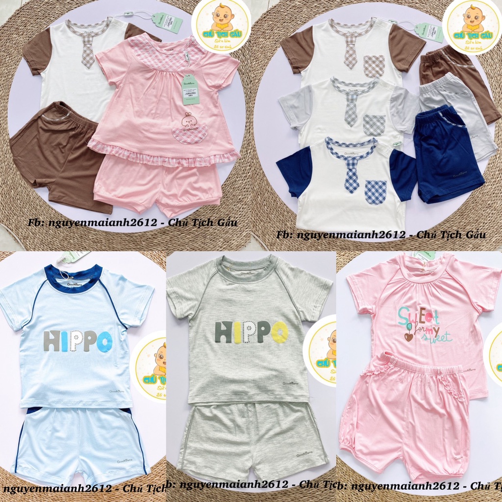 Bộ quần áo cộc tay cho bé hãng Goodmama