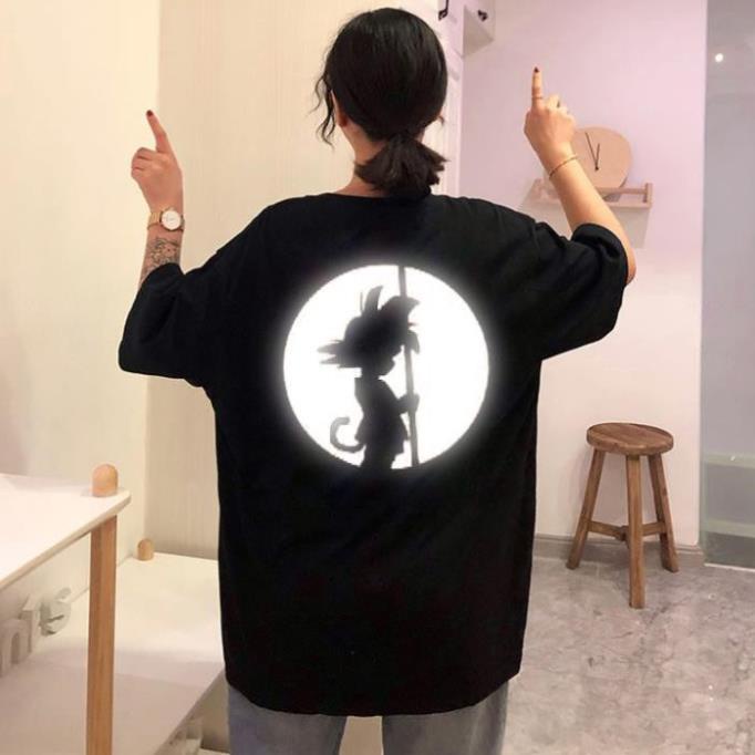 (CÓ VIDEO) ÁO THUN TAY LỠ PHẢN QUANG NAM NỮ HÌNH SONGOKU
