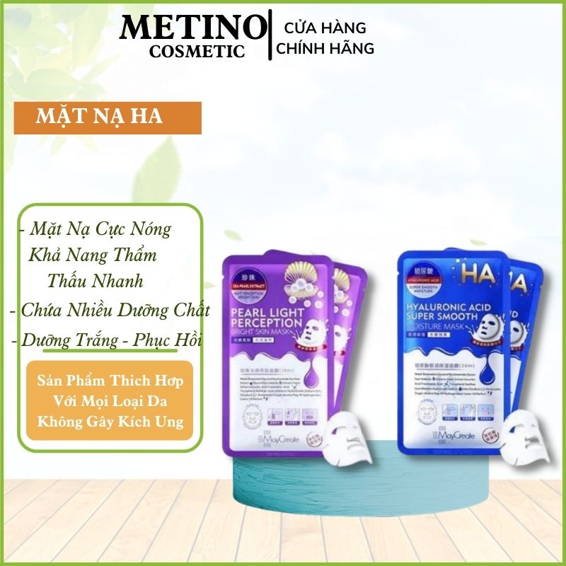 Mặt nạ HA [𝑭𝒓𝒆𝒆𝒔𝒉𝒊𝒑] 2 Màu Xanh Tím Maycreate Dung Tích 28ml  - Cung cấp độ ẩm cho da phục hồi da