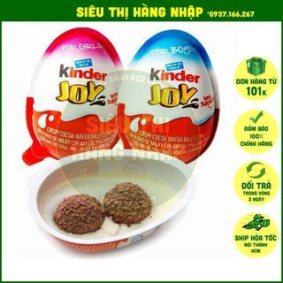 [Hàng chuẩn] Trứng socola Kinder Joy bé trai & bé gái có kèm đồ chơi, sô cô la, chocolate xịn