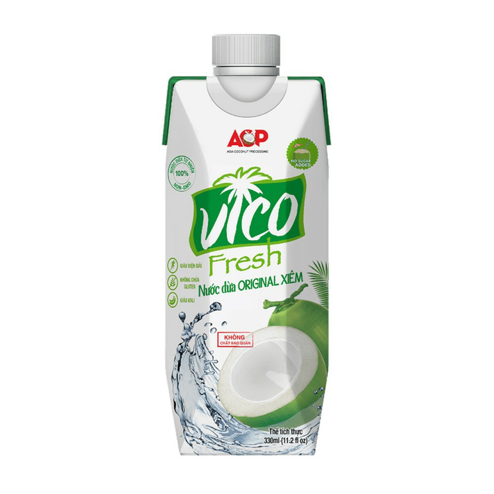 Nước dừa organic Vico Fresh ACP 300ml - Không chất bảo quản
