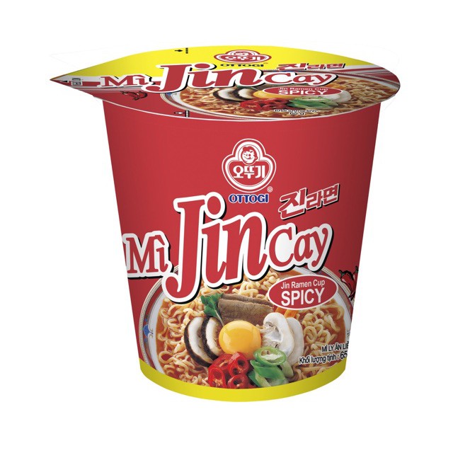 Mì ly ăn liền - Mì  ly jin cay hàn quốc ottogi 62g