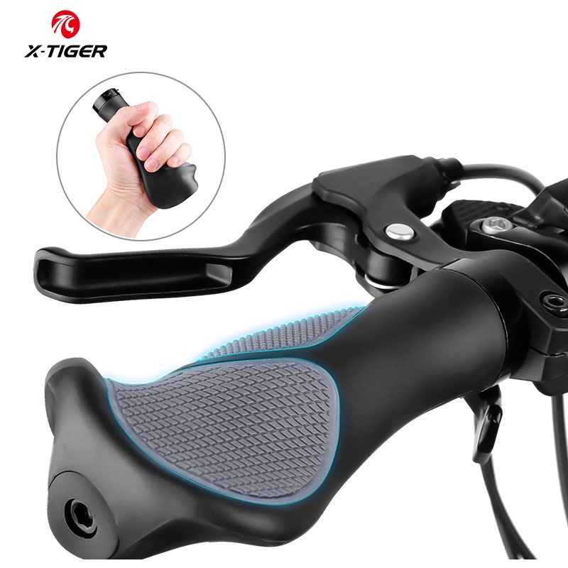 Tay lái xe đạp X-TIGER thiết kế hình còi làm từ cao phù hợp hấp thụ sốc
