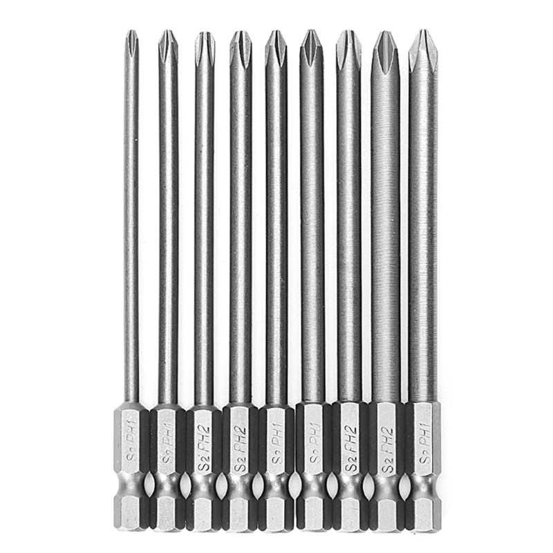 Set 9 Ốc Vít Điện Từ Tính 1 4 100mm S2 PH1 PH2 Chuyên Dụng