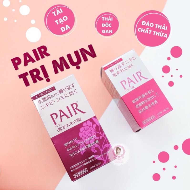 Viên uống Pair A giảm mụn bọc, mụn viêm, mụn trứng cá, mụn nội tiết