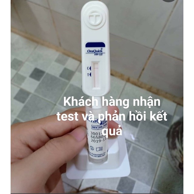 Bộ Test xét nghiệm HIV tại nhà Oraquick nhập khẩu từ Mỹ, dễ làm, độ chính xác cao