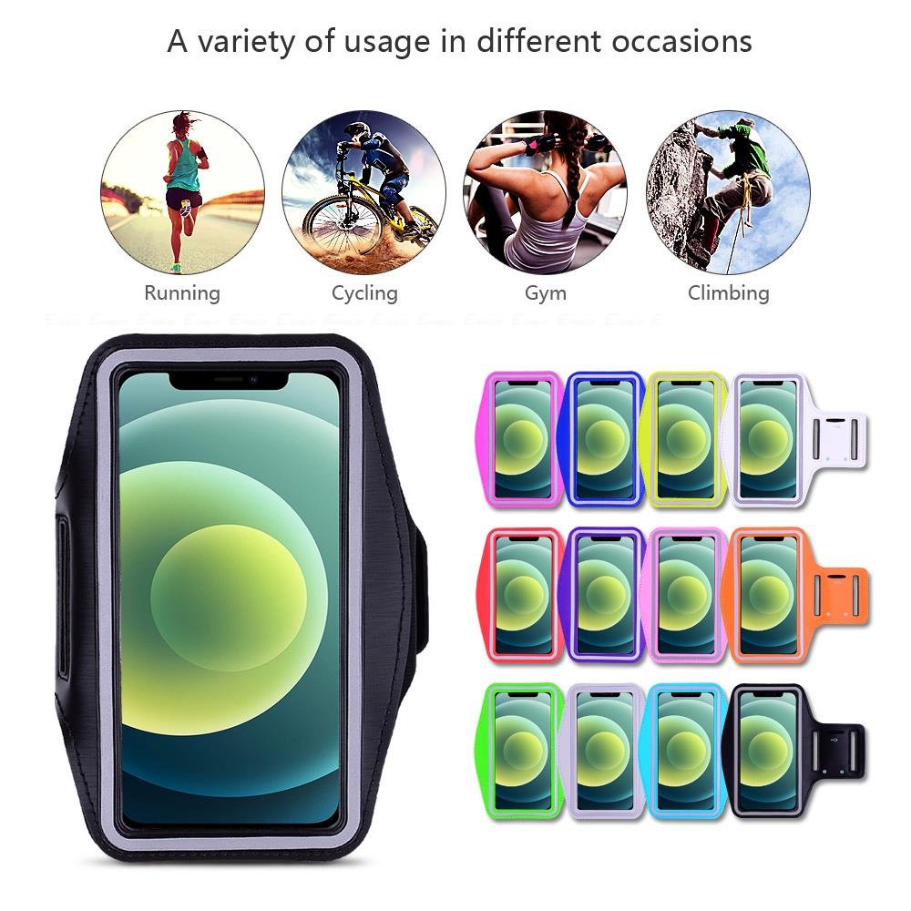 Túi Đựng Điện Thoại iPhone 13 12 11 Pro Max mini Đeo Cánh Tay Tiện Dụng Khi Tập Thể Thao / Đạp Xe