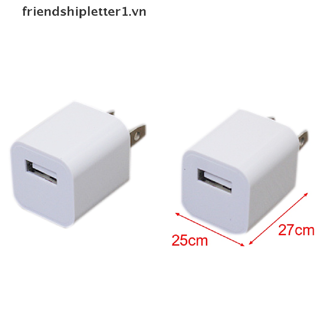 ｛｝Universal Travel 5V 1A Dual USB Wall Home Charger Power Adapter Phone Charging H