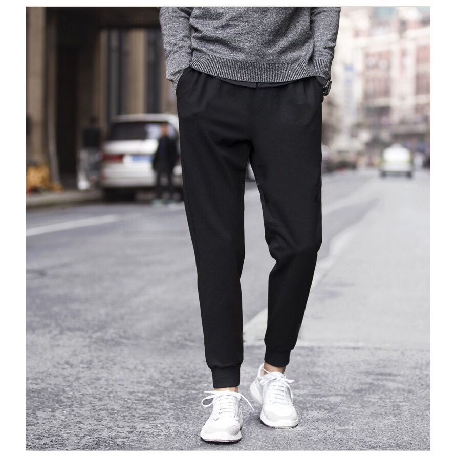 Quần Jogger Nam Nữ Trơn Basic Thun Poly Thể Thao