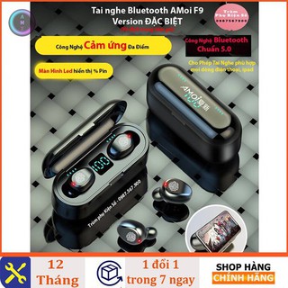 TAI NGHE BLUETOOTH 5.0 AMOI F9 ÂM THANH CỰC HAY,CỰC ĐỈNH,HÀNG CHÍNH HÃNG