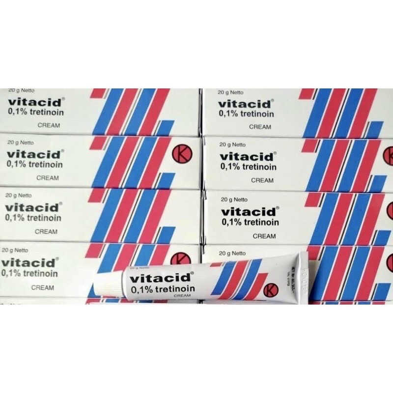 Vitacid Tretinoin Aret Acnetine cream giảm mụn trẻ hoá da