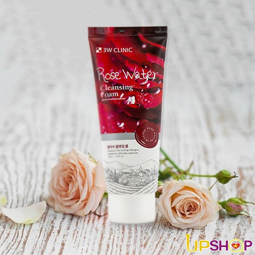 Sữa rửa mặt hoa hồng 3W Clinic Rose Water Cleansing Foam