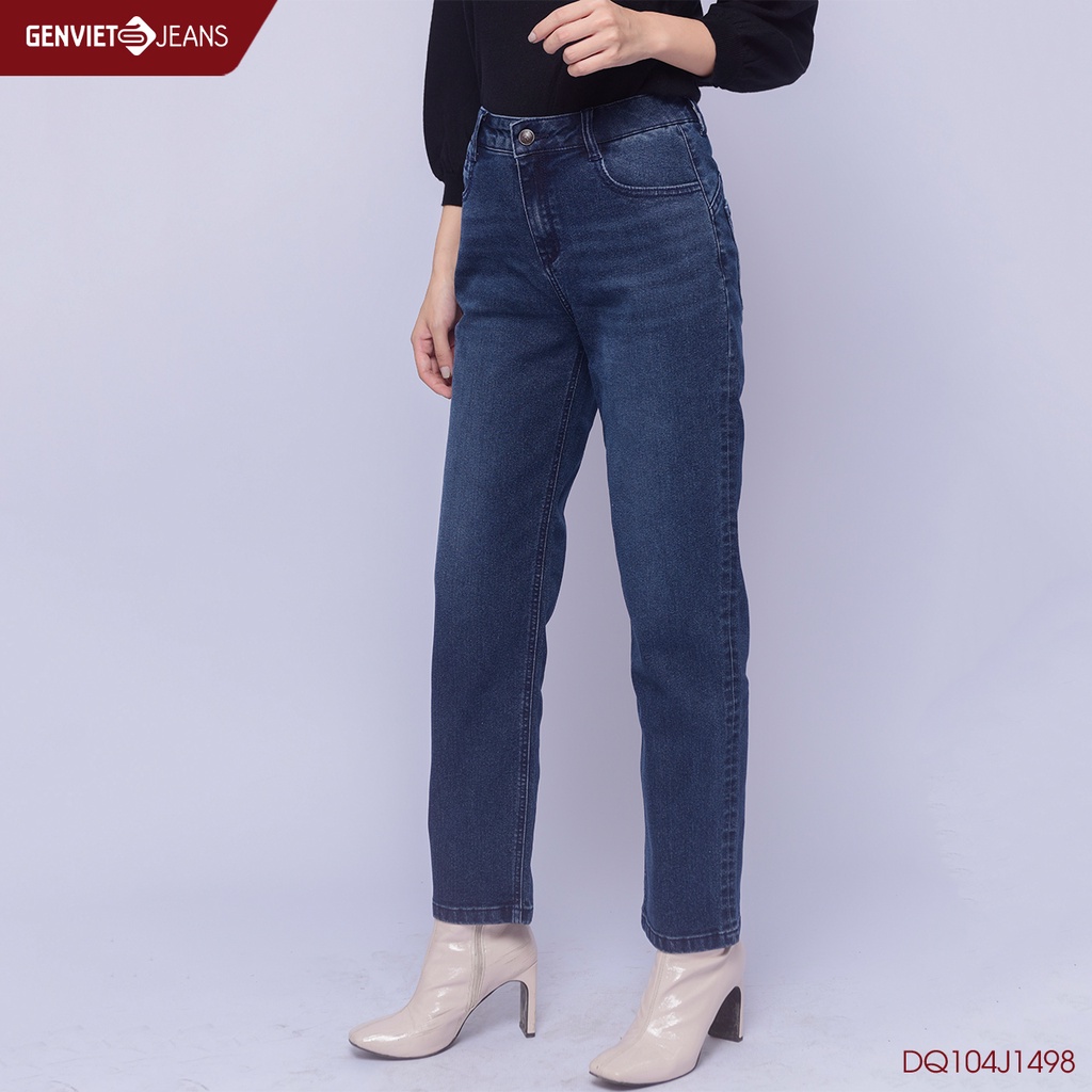 Quần dài jeans nữ DQ104J1498 GENVIET