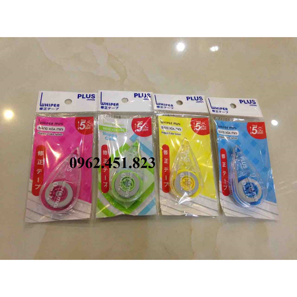 Hộp 10 chiếc Ruột băng xóa to PLus WH 105TR, 12m - Ruột xóa kéo khô