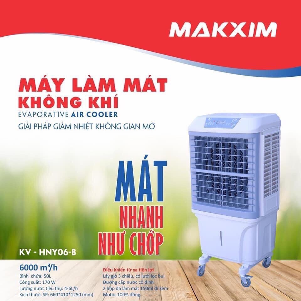 Máy làm mát không khí bằng hơi nước chính hãng Makxim USA Model KV- HNY06-B 50L