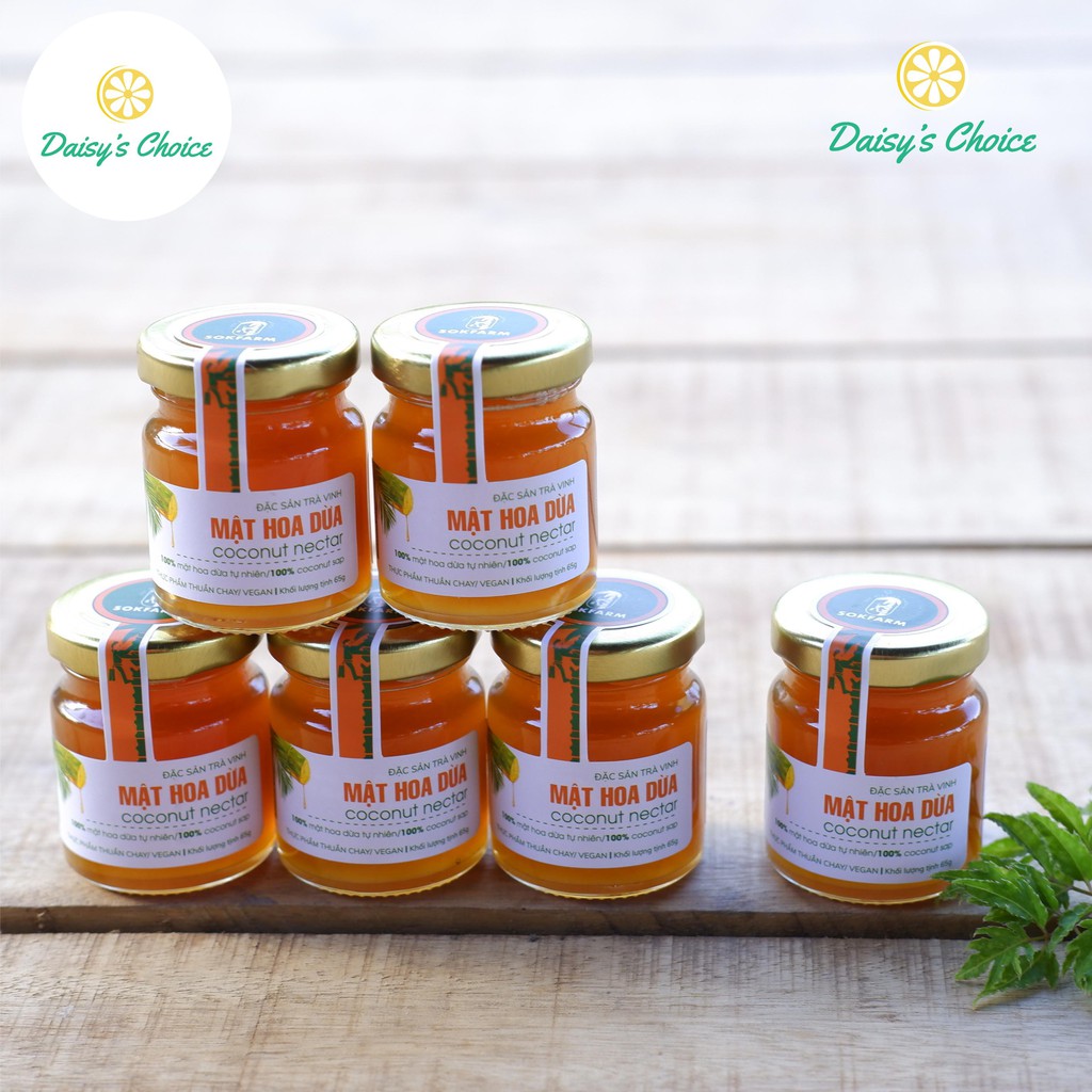 Mật Hoa Dừa Sokfarm 65g - Tăng Đề Kháng - Bù Điện Giải - Phù hợp cho người Tiểu đường, Ăn chay