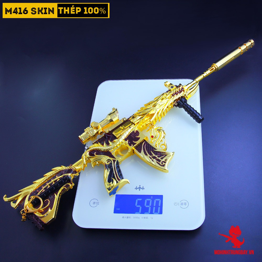 Mô Hình PUBG M416 Ultimate Dragon Max Size Cao Cấp Tặng Kèm Kệ Trưng Bày 19cm