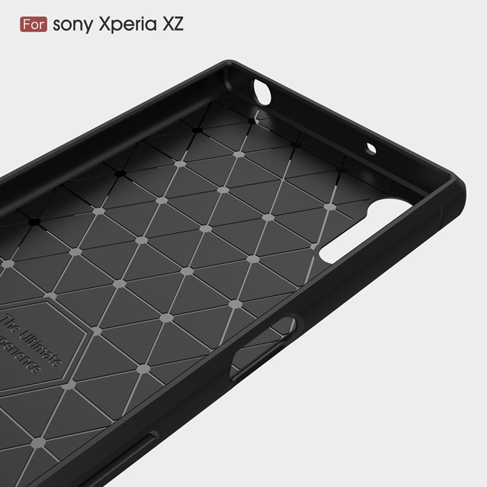 Ốp điện thoại silicon chống sốc sợi carbon thời trang cho Sony Xperia XZ F8331 Dual Sim F8332