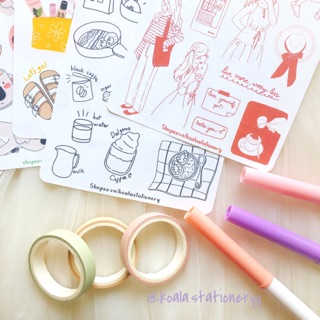 Bullet Journal Sticker: Combo sticker “Cozy 1”